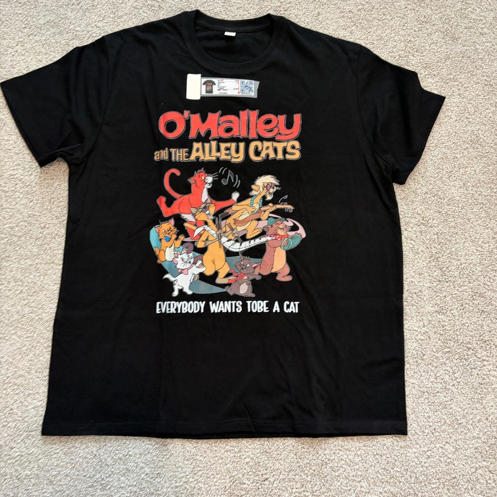 O'Malley and The Alley Cats Black Graphic Tee